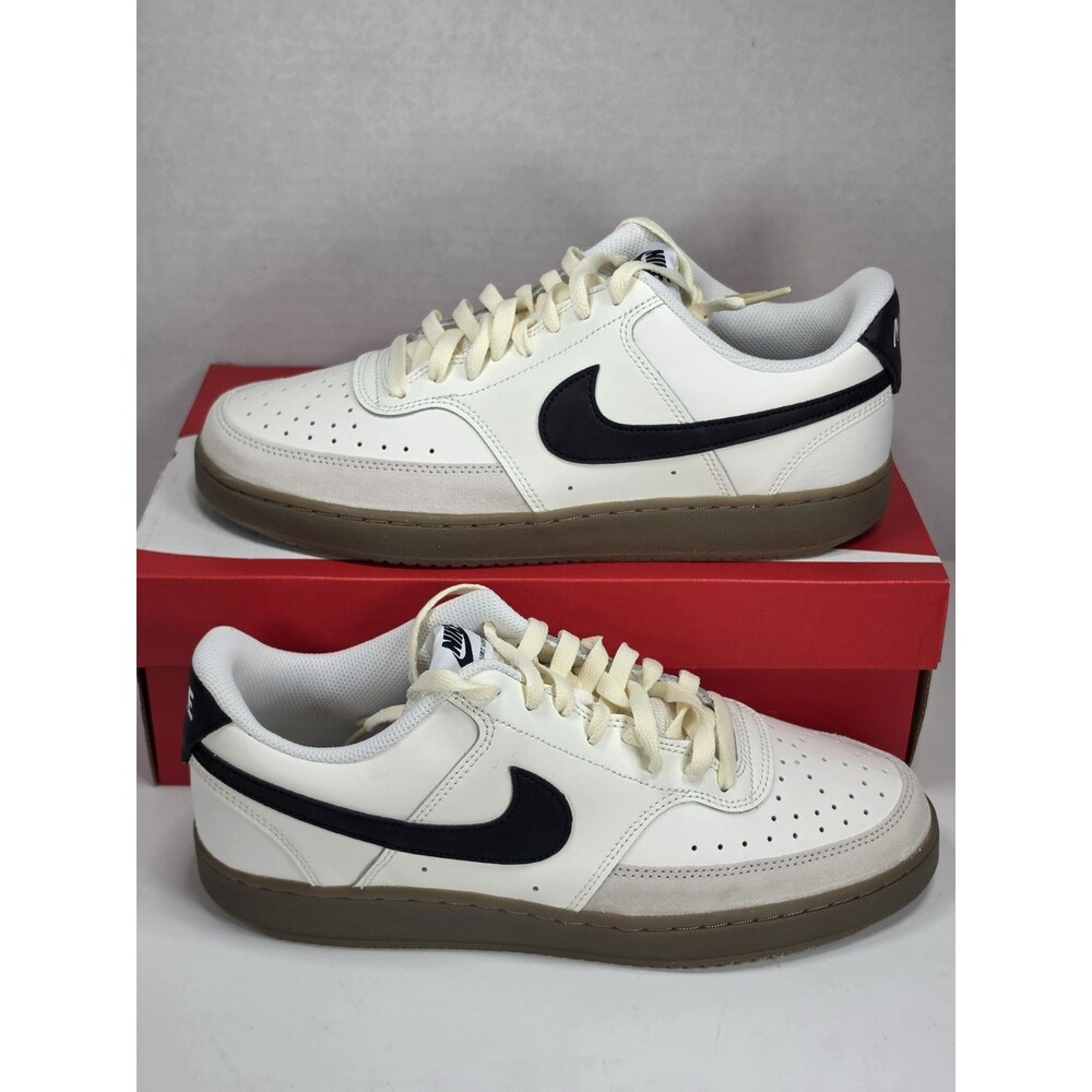 Size 10 Nike Court Vision Lo Sail Light Orewood Brown FQ8075-133 US Mens NEW